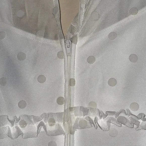 B Darlin White Ruffled Tiered Babydoll Dress - Picture 6 of 11